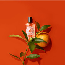 Load image into Gallery viewer, cologne bottle with orange tree branch
