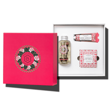 Load image into Gallery viewer, gift set with dry oil, hand cream, soap bar
