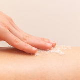 body scrub texture on skin
